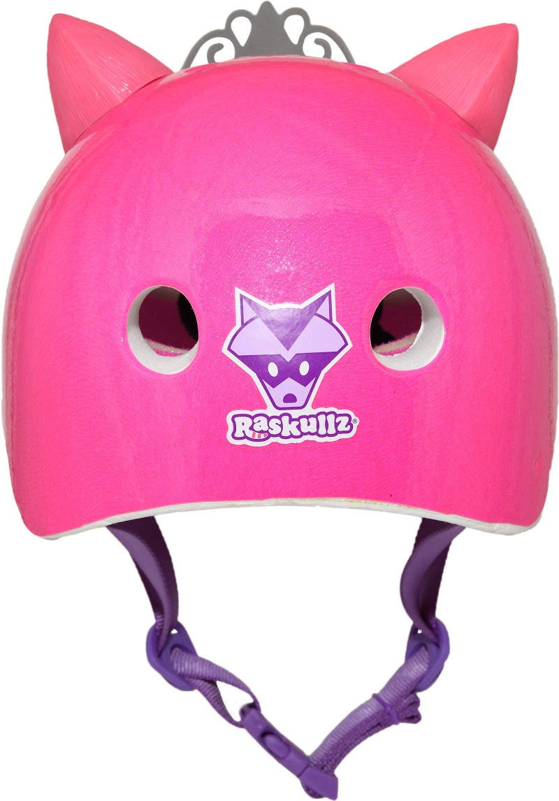 Raskullz 1210010-DKP-5 Girls Kitty Tiara Helmet, Dark Pink, Ages 5+ - Image 2